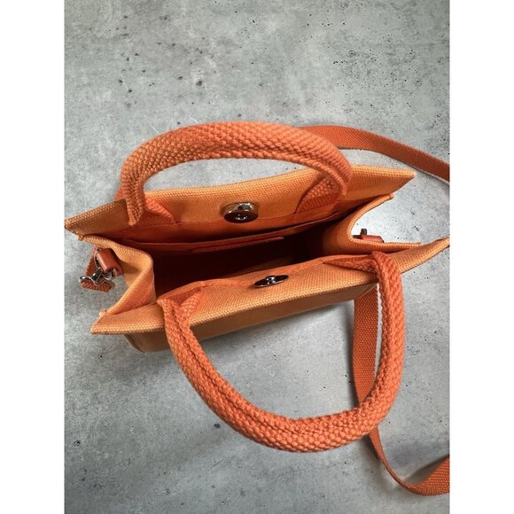 End Systemic Racism ESR Brandon Blackwood Orange Canvas Mini Tote Purse Bag - Picture 7 of 12